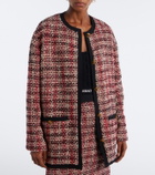 Versace Medusa wool-blend tweed jacket
