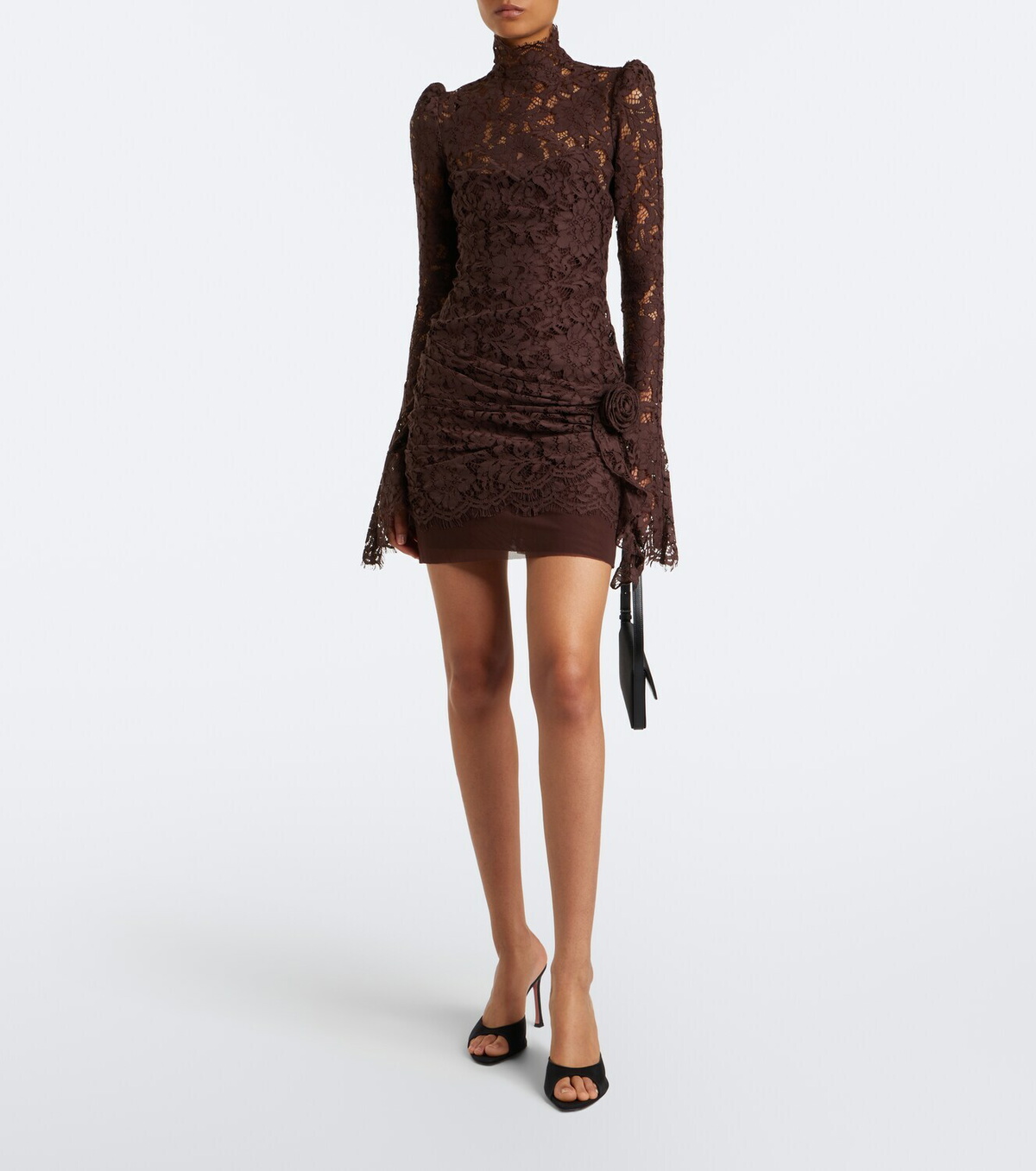 De La Vali Bodita cotton-blend lace minidress