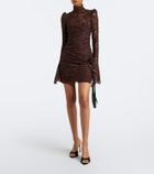 De La Vali Bodita cotton-blend lace minidress