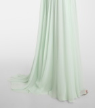 Elie Saab Sequined silk-blend gown