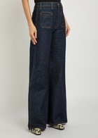 Khaite Delmonico Wide-leg cut Denim Jeans Indigo