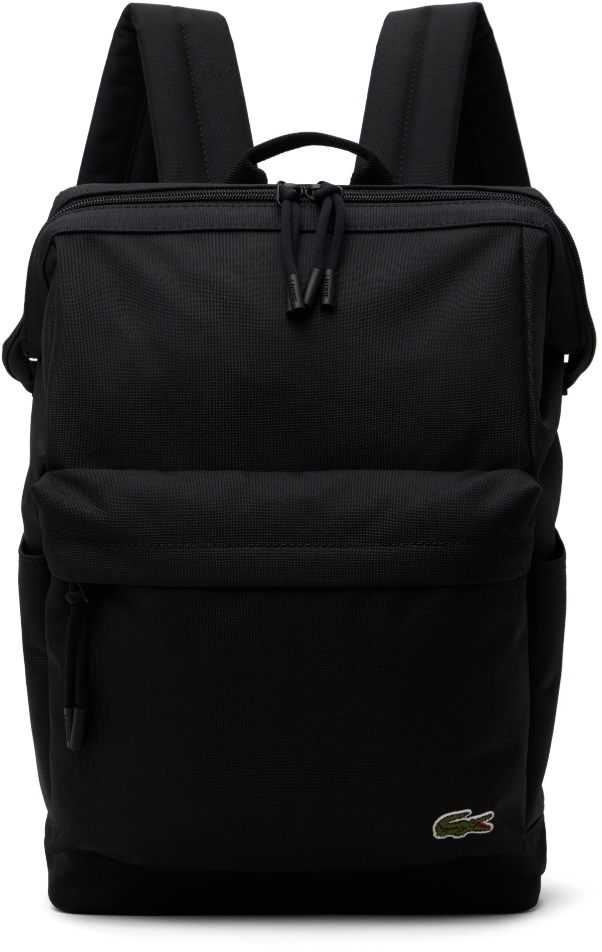Lacoste Black Neocroc Small Rectangular Backpack