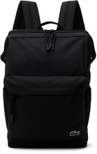 Lacoste Black Neocroc Small Rectangular Backpack