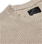 RtA - Distressed Cotton Sweater - Beige