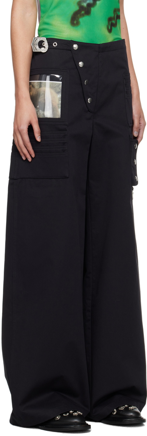 Chopova Lowena Black Miller Wallet Trousers