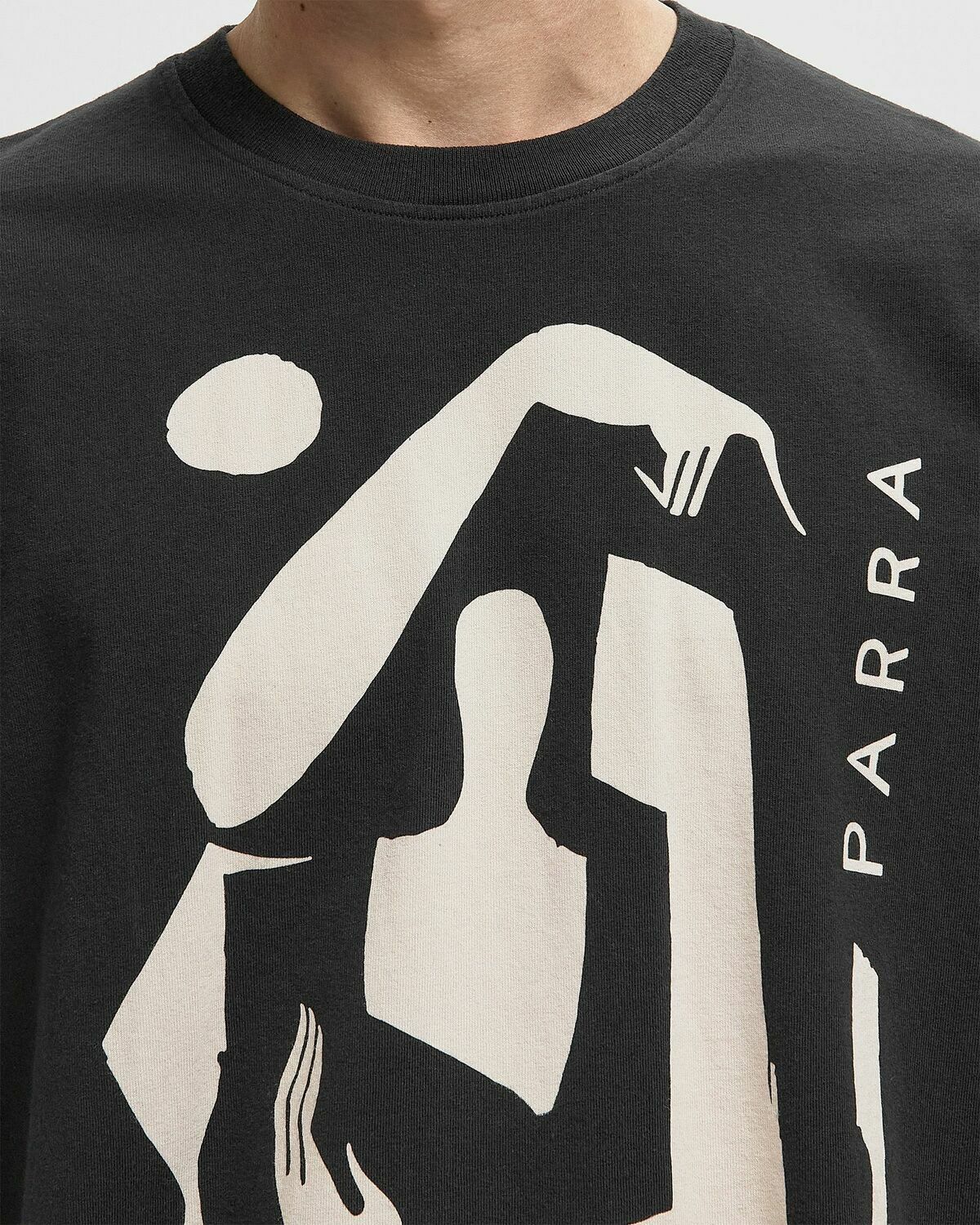 By Parra DETACHED TEE Black Mens Shortsleefe