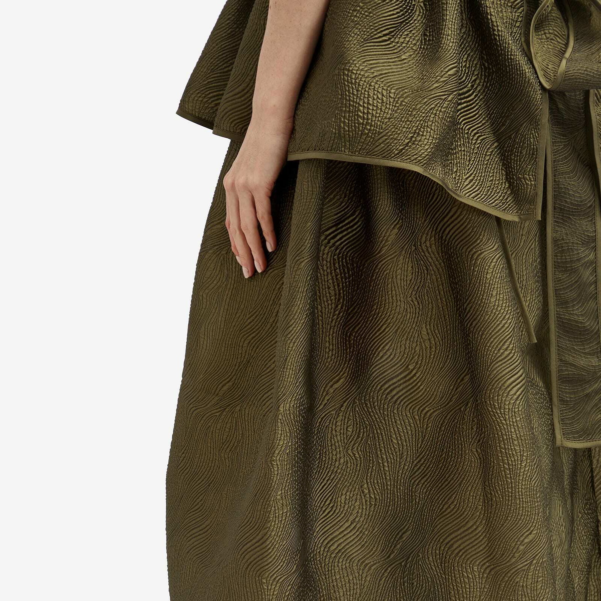 Cecilie Bahnsen Women's Fabiola Skirt in Olive Cecilie Bahnsen