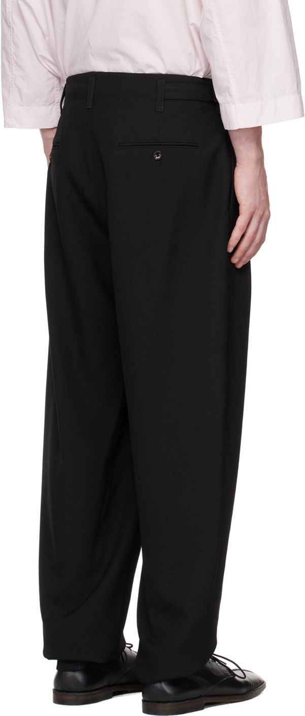 LEMAIRE Black Pleated Trousers Lemaire