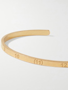 Maison Margiela - Engraved Gold-Plated Cuff - Gold