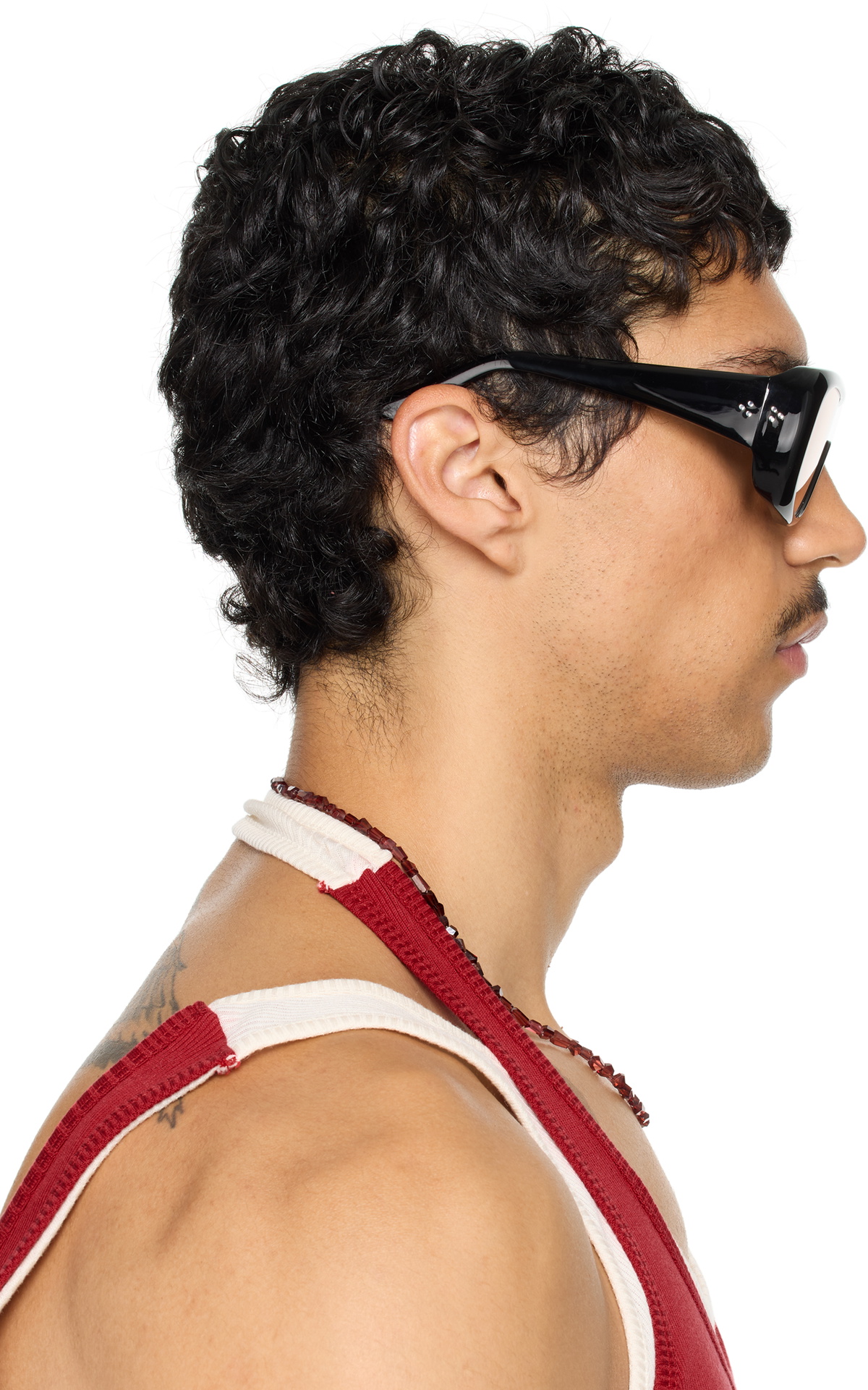 Port Tanger SSENSE Exclusive Black Sayf Sunglasses