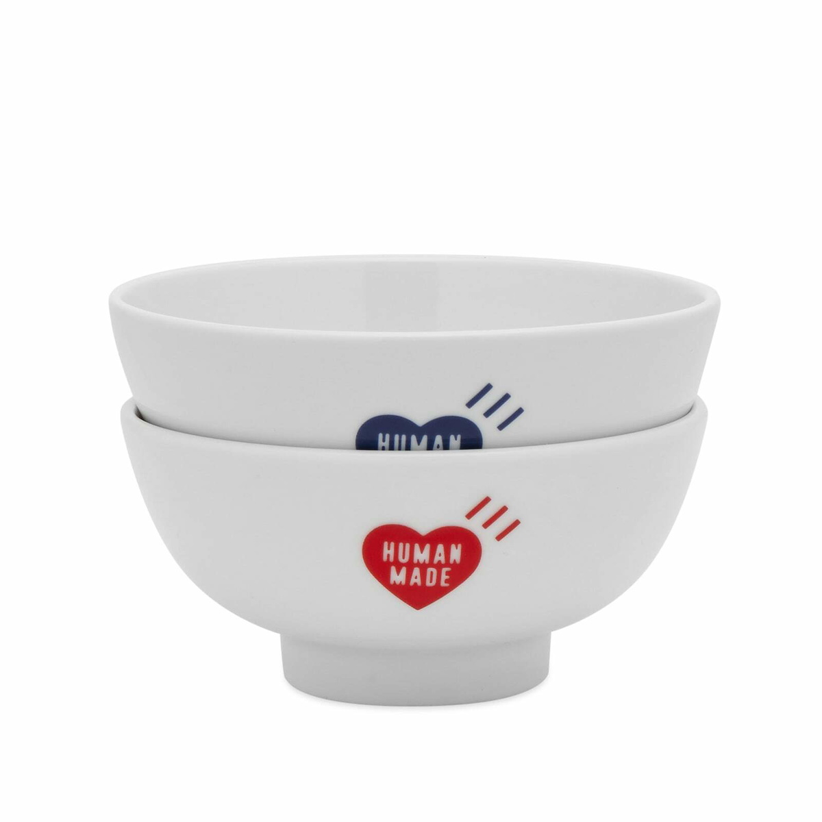 Human Made Men's Ningen-sei Capsule Rice Bowl - 2 Pack in White