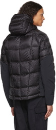 Parajumpers Black Down Nylon Ripstop Jacket