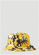 Floral Motif Bucket Hat in Yellow