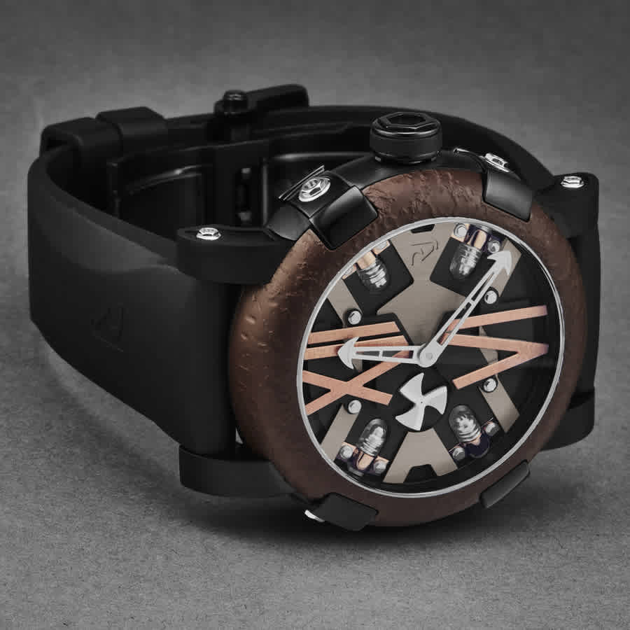 Romain Jerome Steampunk Automatic Black Dial Mens Watch RJ.ST.AU.103.20