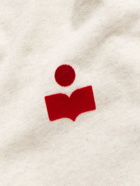 Isabel Marant - Mike Logo-Print Cotton-Blend Jersey Sweatshirt - Neutrals