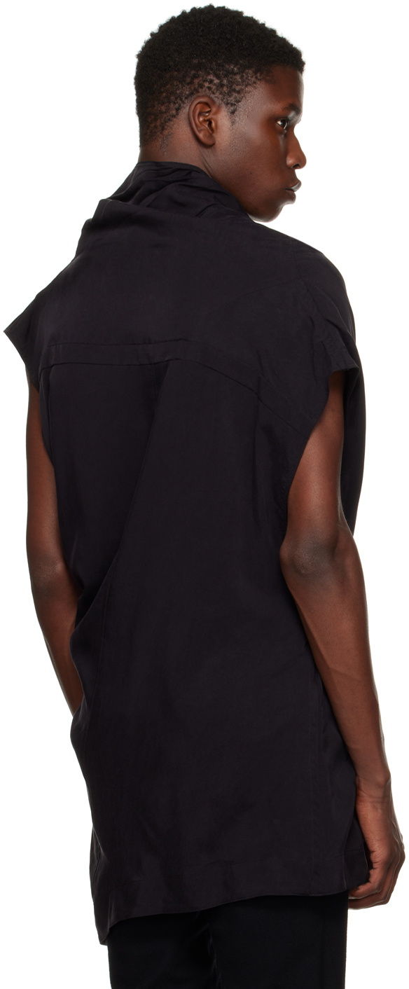 Julius Black Drape T-Shirt Julius