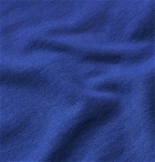 Aspesi - Garment-Dyed Loopback Cotton-Jersey Sweatshirt - Men - Cobalt blue