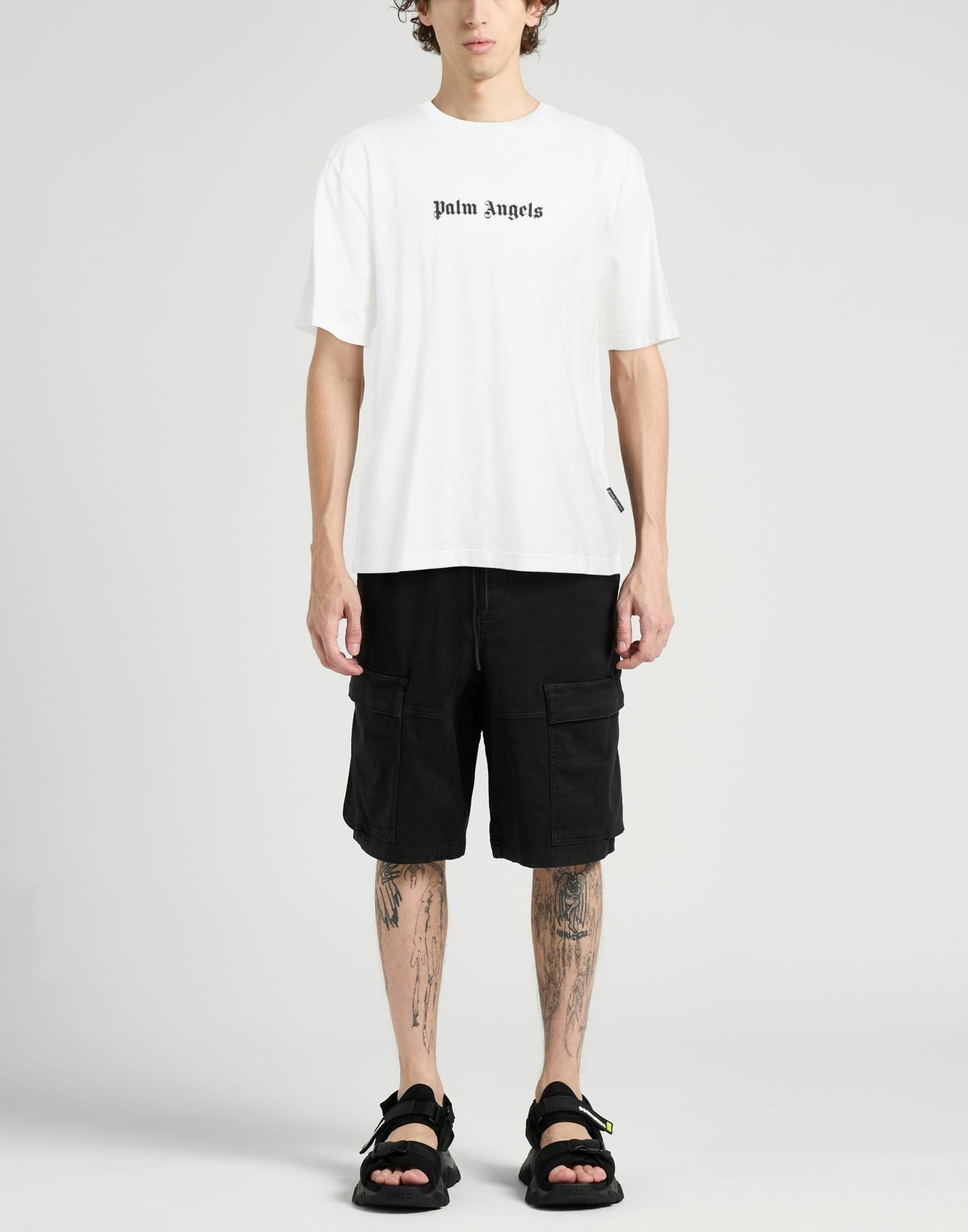 Palm Angels Mens T-shirt in White