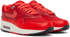 Nike Red Air Max 1 Sneakers