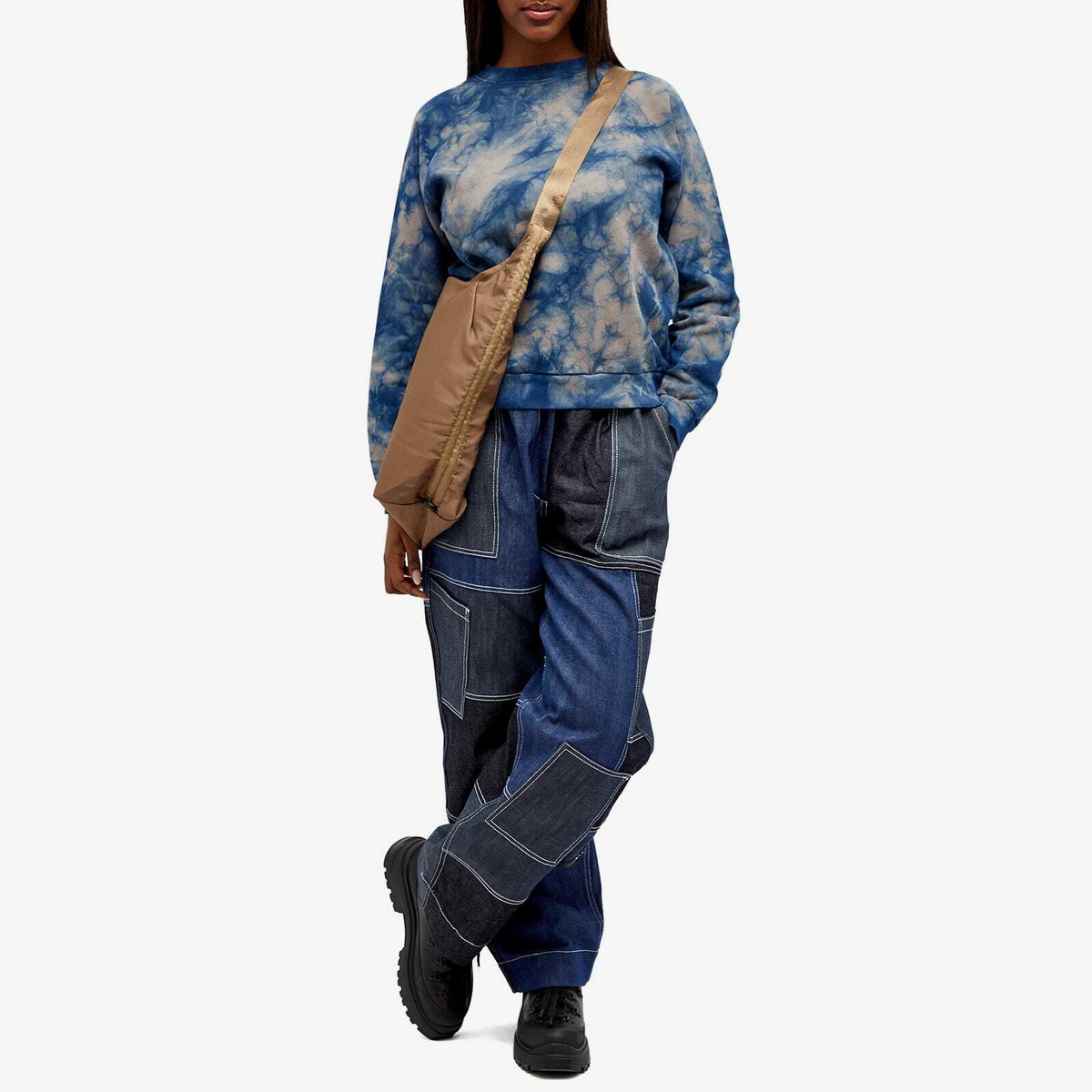 W'menswear Women's Deep Sea Sweatshirt in Indigo/Grey