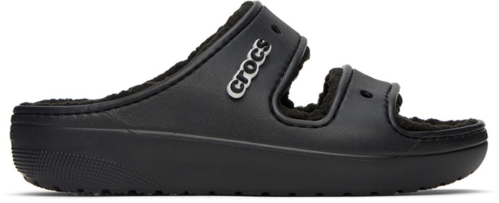 Photo: Crocs Black Classic Cozzzy Sandals