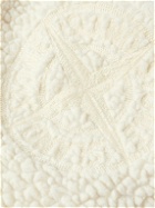 Stone Island - Logo-Embroidered Cotton Poplin-Panelled Wool-Blend Fleece Jacket - Neutrals