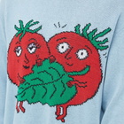 Sky High Farm Men's Tomatoes Intarsia Knit in Light Blue