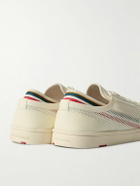 Orlebar Brown - Larson Striped Mesh and Canvas Sneakers - White