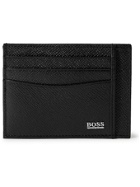 HUGO BOSS - Cross-Grain Leather Cardholder