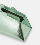 The Attico 8.30 PM metallic leather clutch