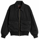 Diesel Men's Kurz Denim Bomber Jacket in Black
