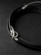 Shaun Leane - Sterling Silver and Leather Wrap Bracelet - Black