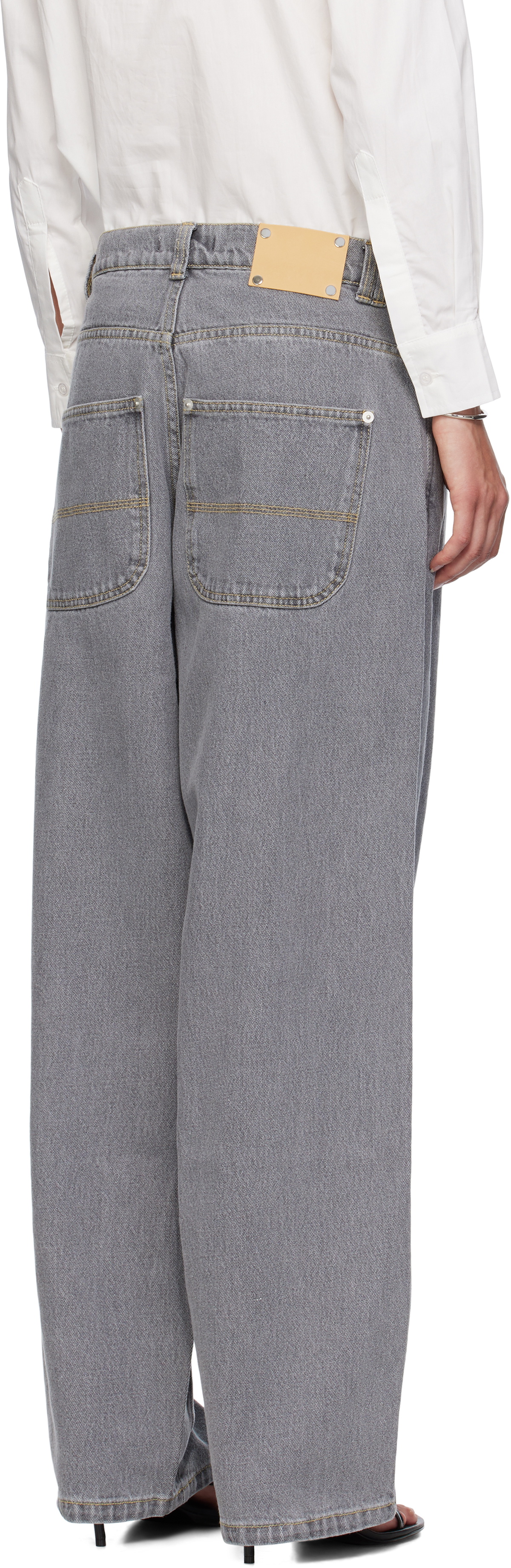 Gimaguas Gray Baggy Jeans