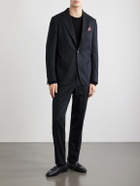 De Petrillo - Posillipo Wool and Cashmere-Blend Twill Suit Jacket - Black