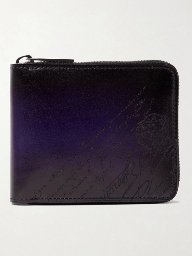 Photo: Berluti - Scritto Venezia Leather Zip-Around Wallet