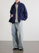 Balenciaga - Logo-Print Cotton-Blend Track Jacket - Blue