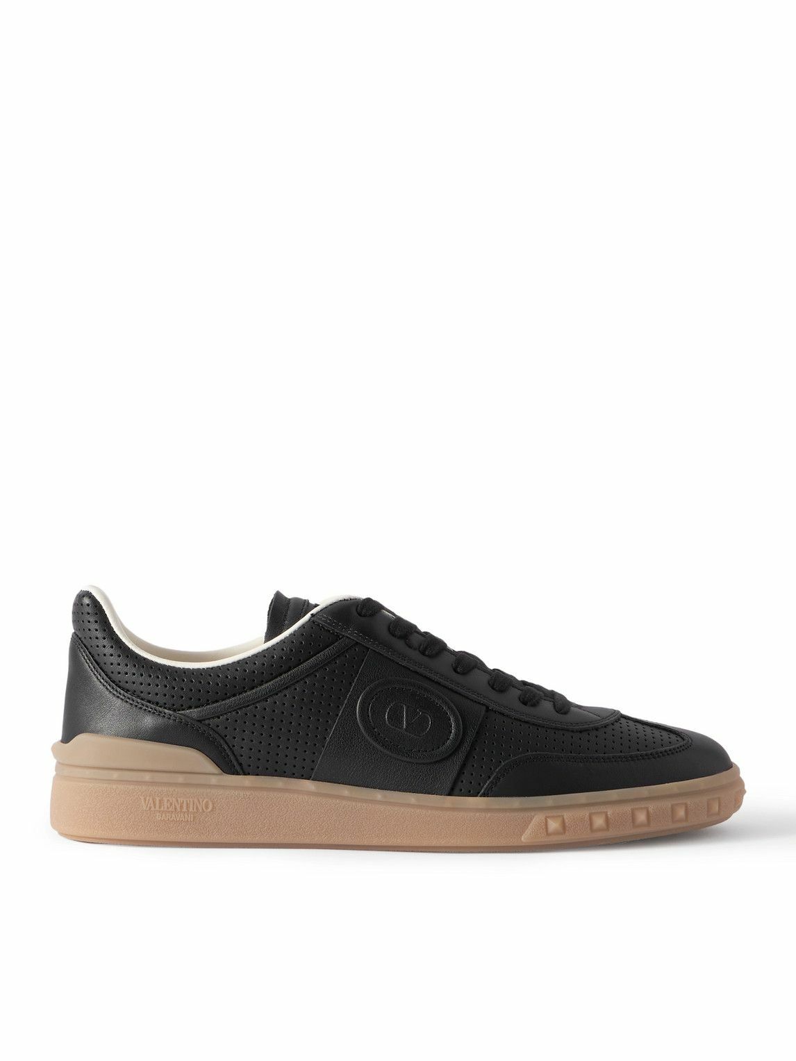 Valentino Garavani Upvillage Panelled Leather Sneakers Black