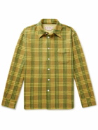 Marni - Checked Brushed-Knit Shirt - Yellow