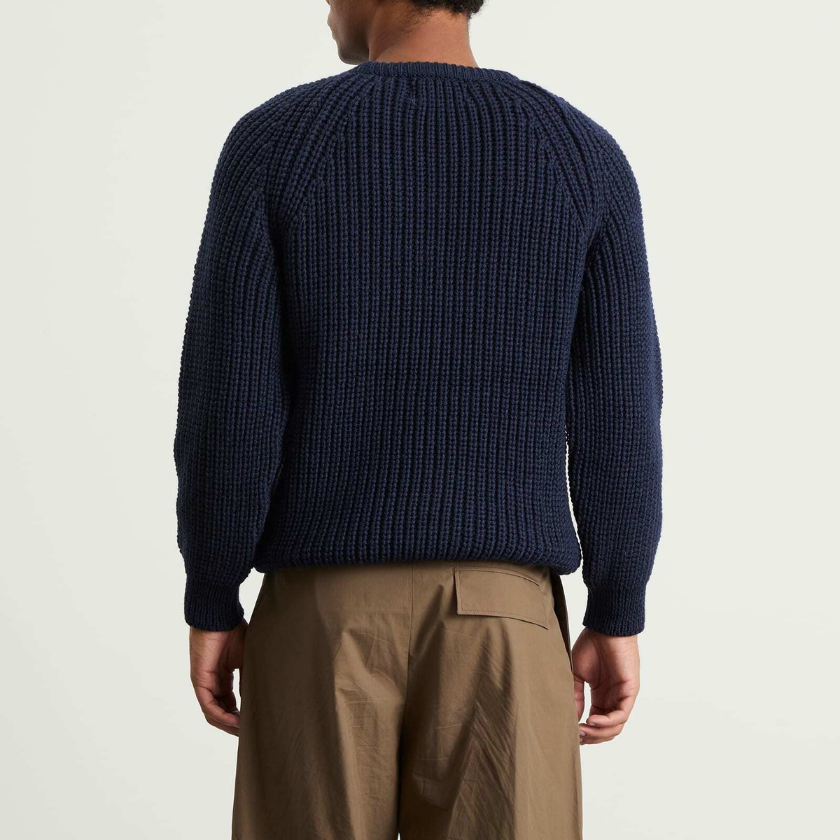 Café Mountain Men's Holmes Raglan Knit in Deep Navy