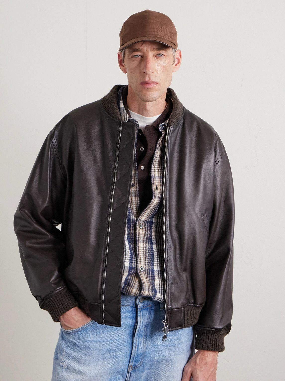 Canali - Wool and Linen-Blend Twill Baseball Cap - Brown