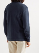 MR P. - Japanese Organic Cotton-Jersey Sweatshirt - Blue - XS