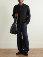 Séfr - Sense Camp-Collar Crepe Shirt - Black