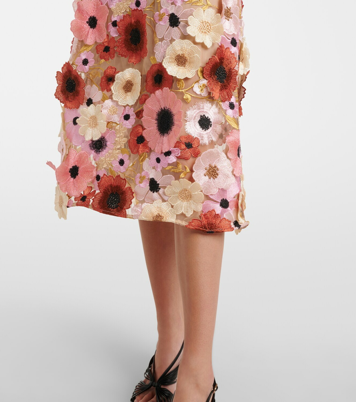 Dorothee Schumacher Blooming Meadow floral-appliqué midi skirt