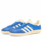 Adidas Gazelle Indoor Sneaker in Blue/Cream White/Gold