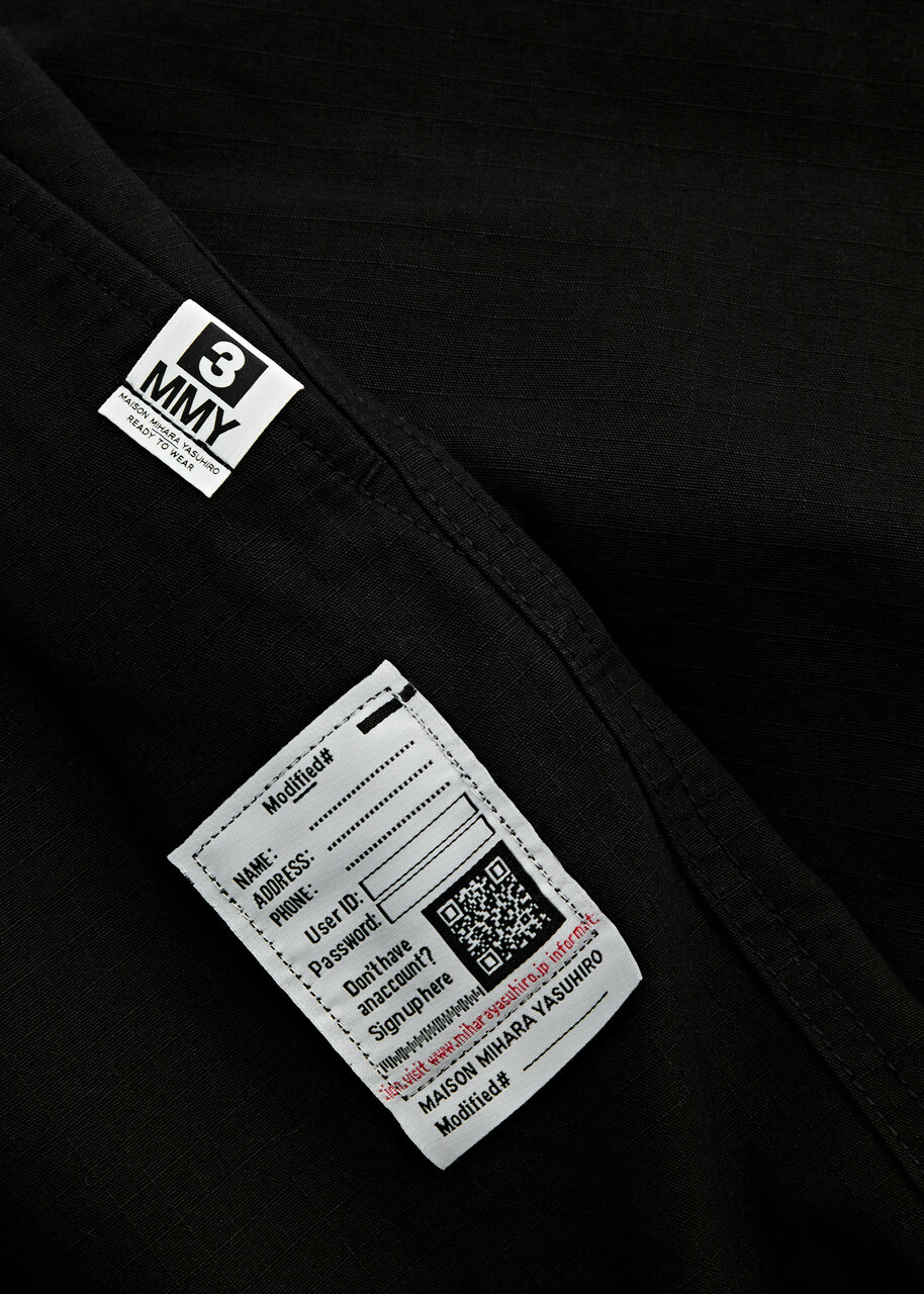 Maison mihara yasuhiro Ripstop Cotton Sweatpants Black