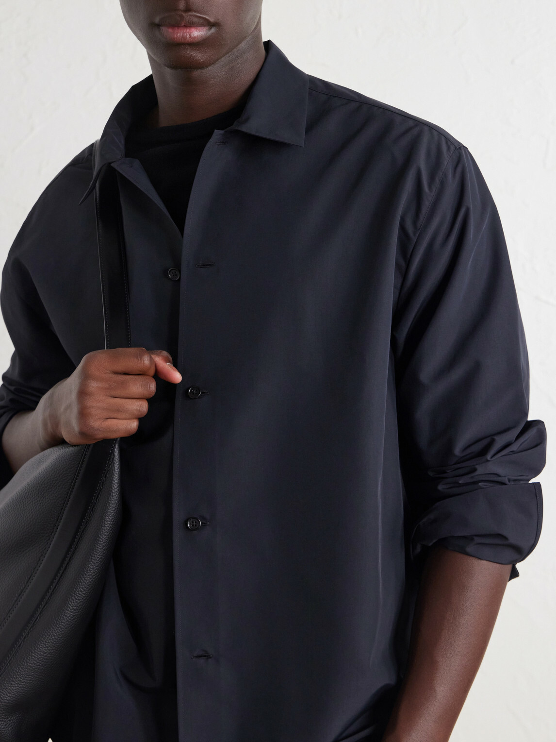 Jil Sander - Satin Shirt - Black