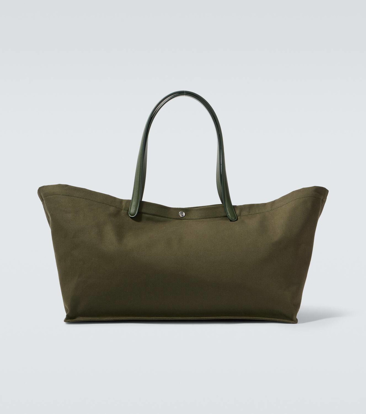 The Row Idaho XL leather-trimmed canvas tote bag The Row