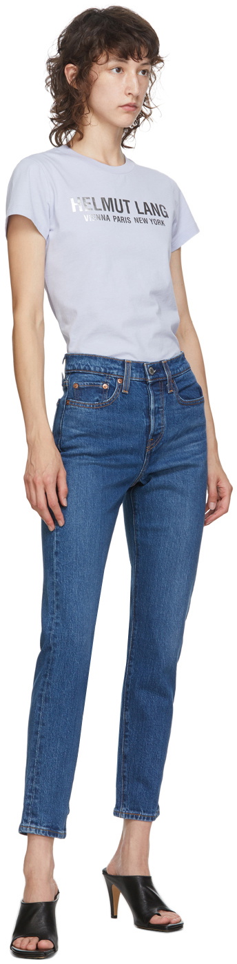 Levi's: Blue Middy Ankle Flare Jeans