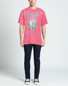 Moschino Mens T-shirt in Magenta