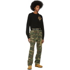 Dolce and Gabbana Green and Brown Camo Cargo Pants